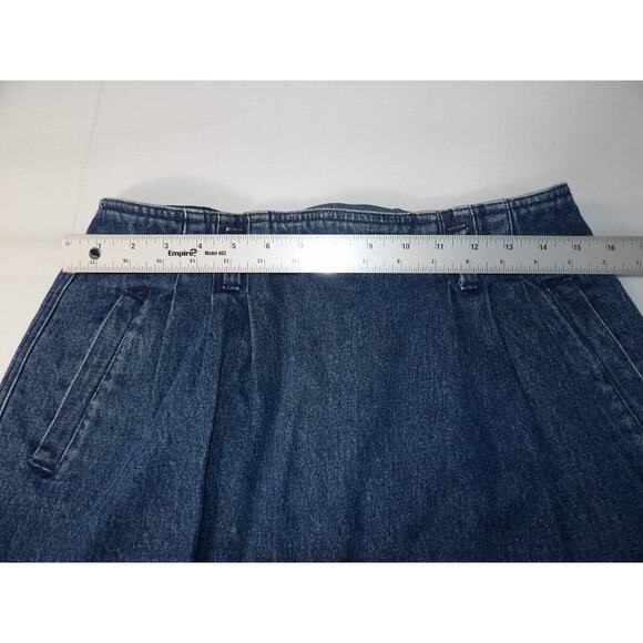 Dockers Denim Skirt Medium Large READ Knee Length Womens High Waisted Pencil V - Picture 13 of 16